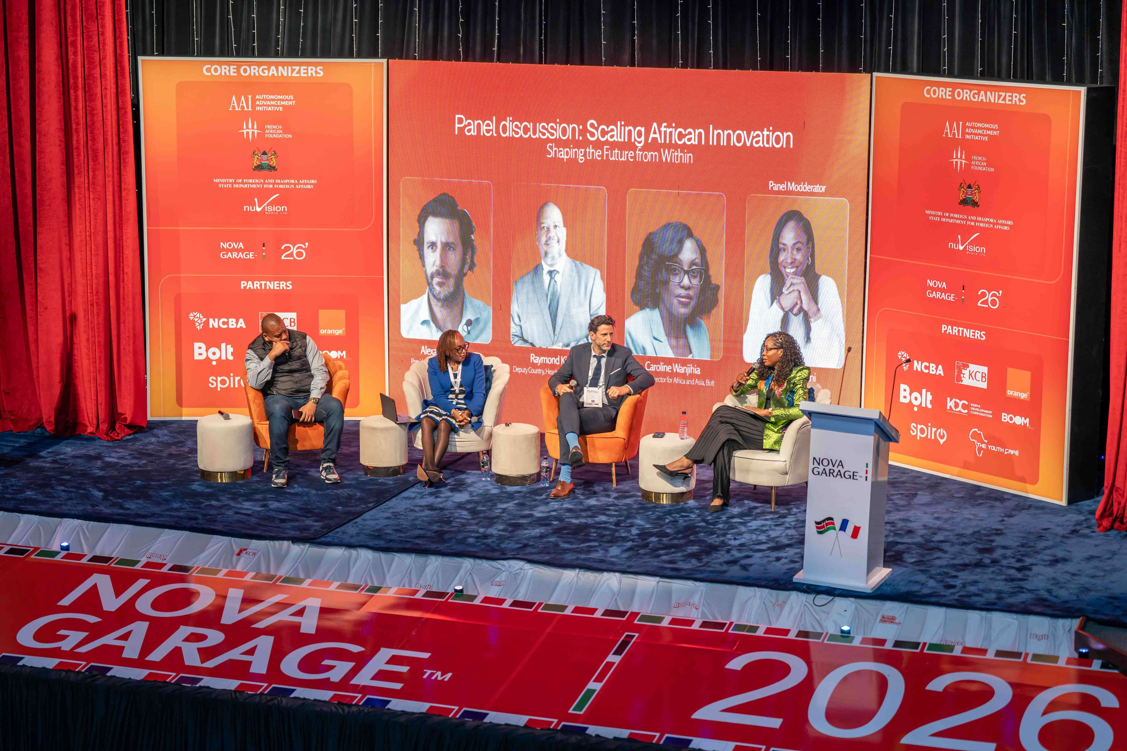 Panel discussion at Nova Garage 2026, Scaling African Innovation: Shaping the Future from Within.